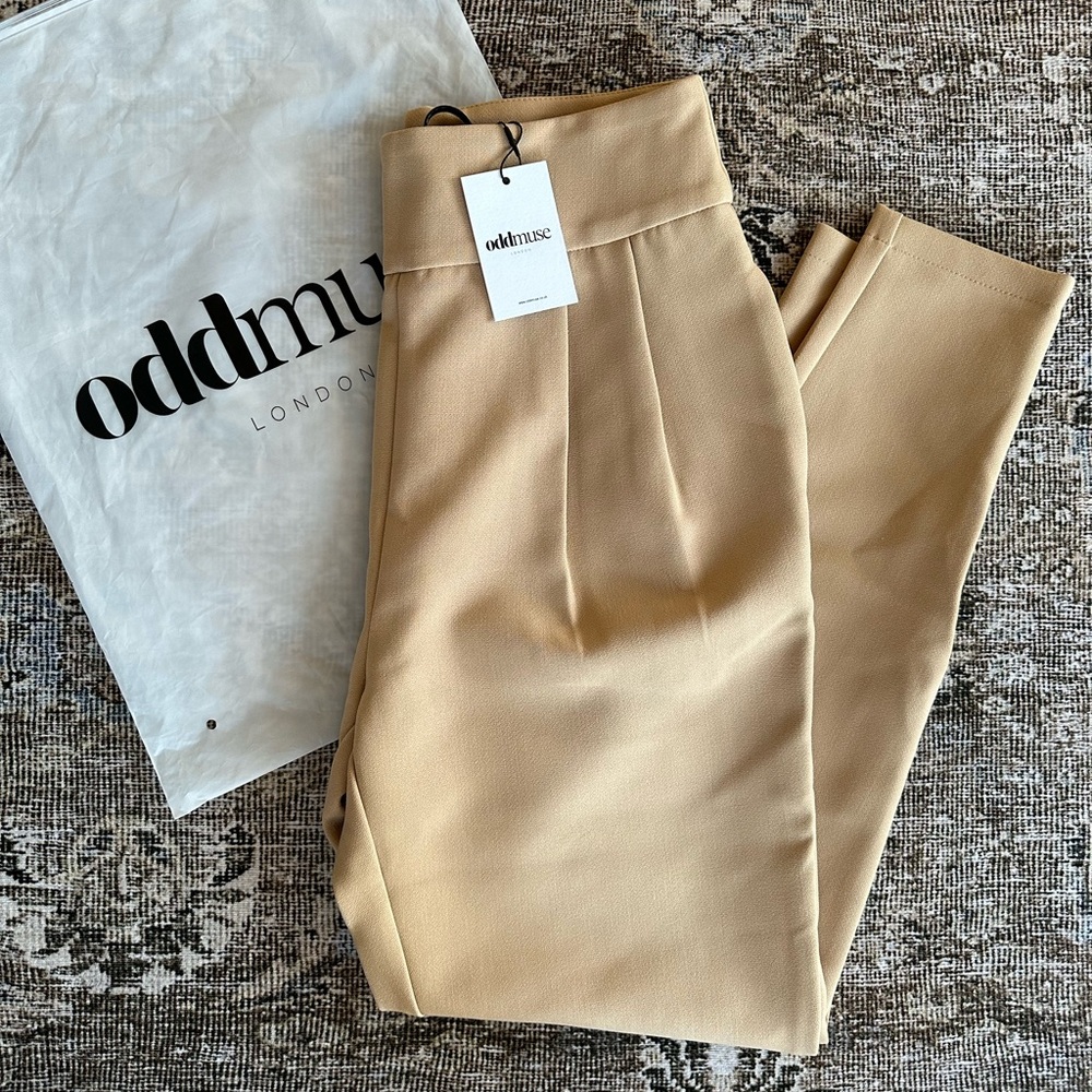 Odd Muse The Ultimate Muse Straight Leg Trousers | Camel